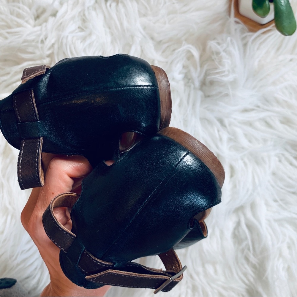 ♻️✌🏻sold✌🏻♻️MIZ MOOZ black and brown leather - Picture 7 of 8